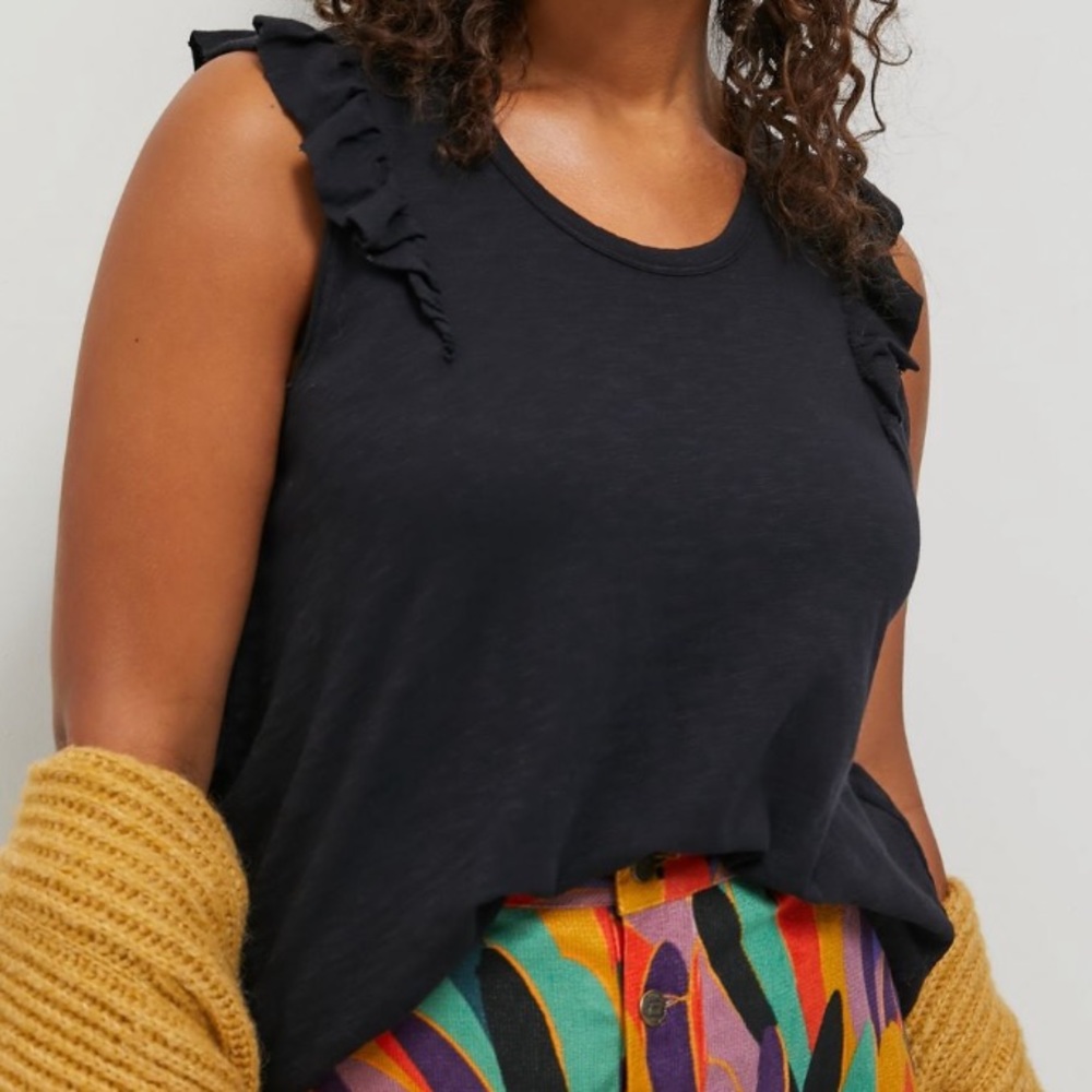 NEW Anthropologie Yelena Ruffled Tank